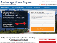 Tablet Screenshot of anchoragehomebuyers.com